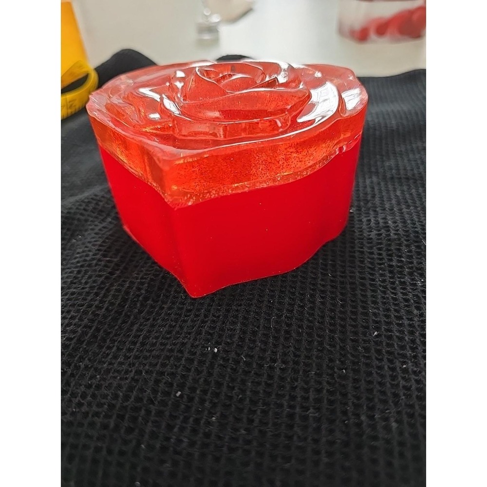 Handmade Resin Heart Shaped Box Valentines‎ Gift Decoration  703